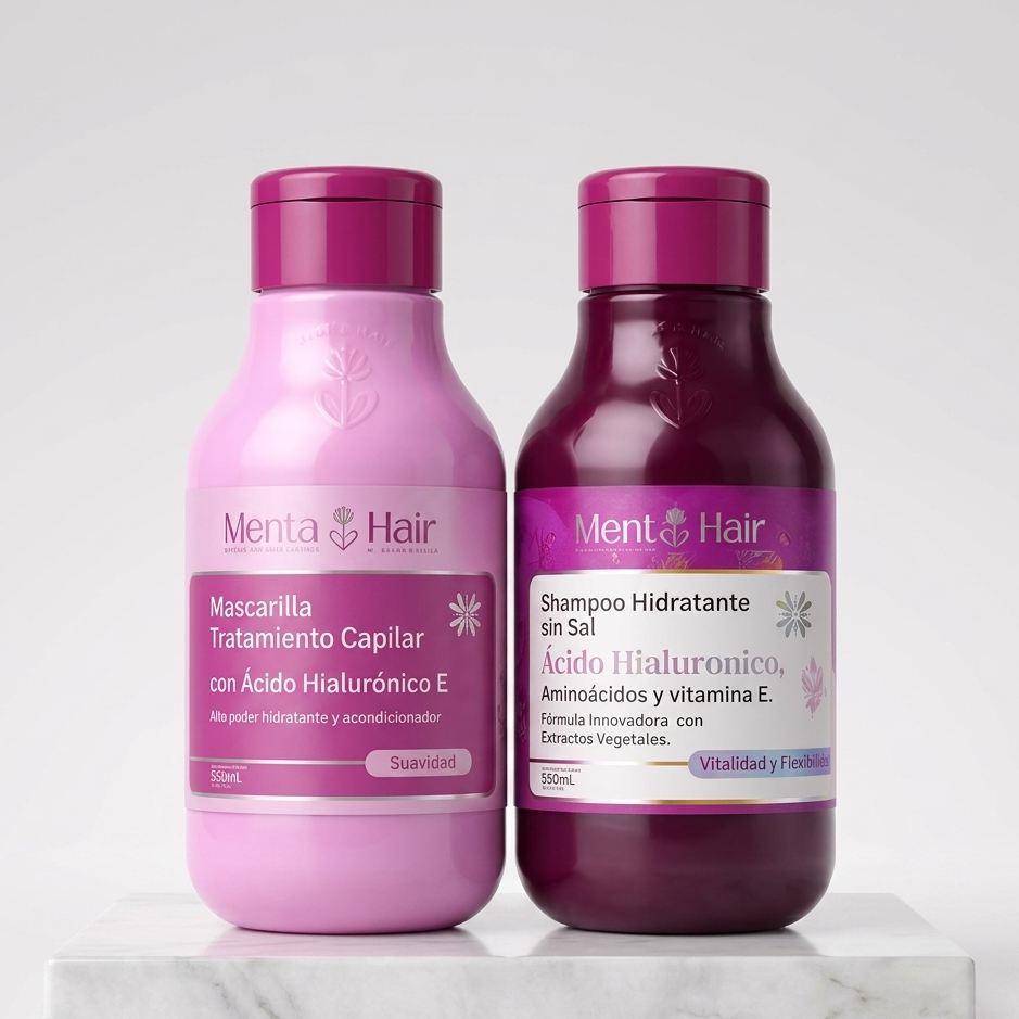 Kit Shampoo hidratante Acido Hialuronico + Mascarilla Tratamiento Capilar Con Acido Hialurónico