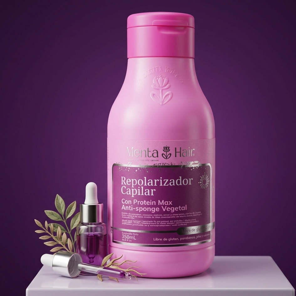 Repolarizador Capilar con Protein max Anti sponge vegetal