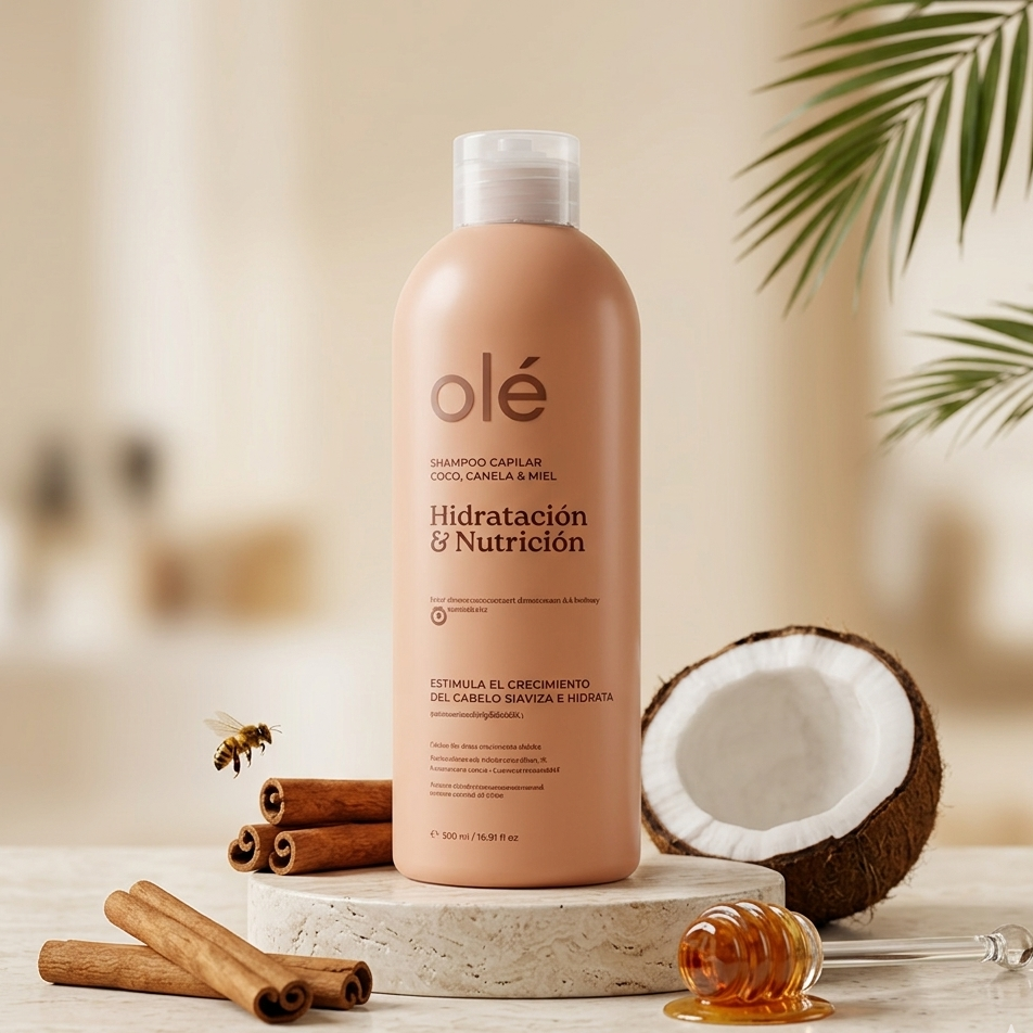 Ole Capilar Shampoo De Coco, Canela y Miel