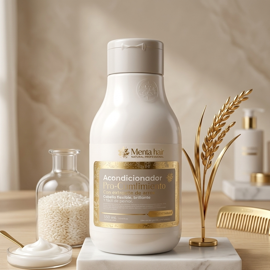 Acondicionador pro-crecimiento con extracto de arroz